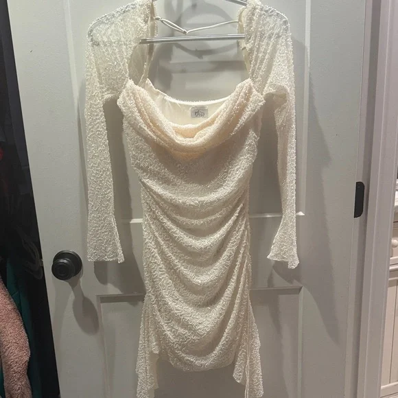 Oh Polly | Dresses | Oh Polly Embellished Cowl Neck Mini Dress | Poshmark